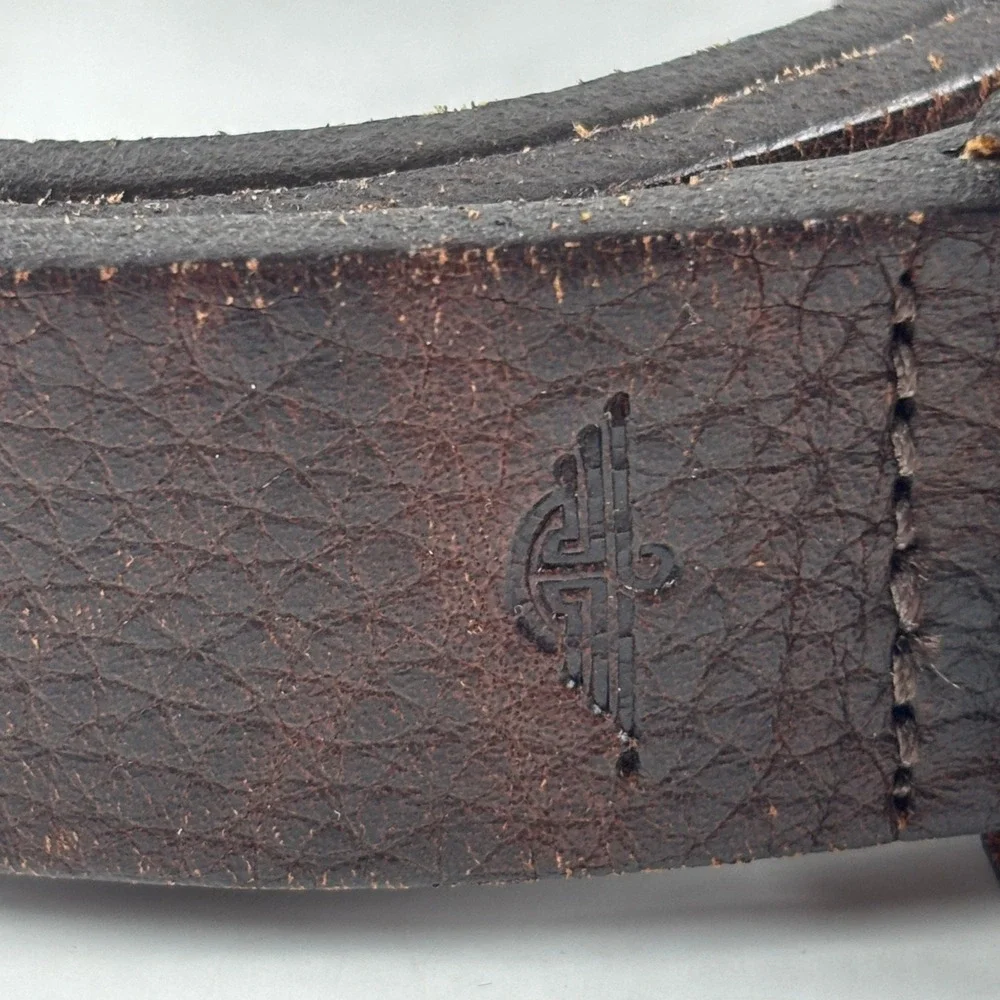 Dockers Leather Belt Mens 40 Brown Solid Brass Buckle Casual‎ Workwear Gorpcore